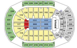 seating map for gila river casino